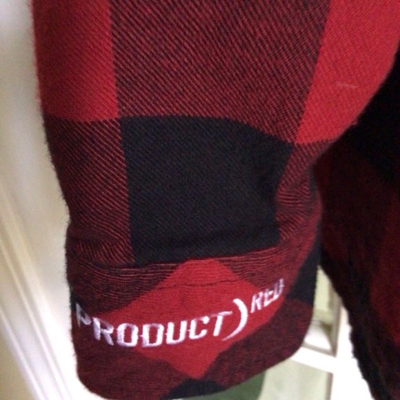 Roots 73 Canada Lumberjack Red/Black Plaid Flannel Dodge Ram L - Picture 5 of 8